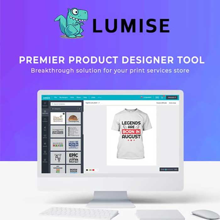 افزونه طراحی محصول در ووکامروس Lumise Product Designer